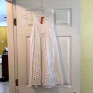 White eyelet sundress